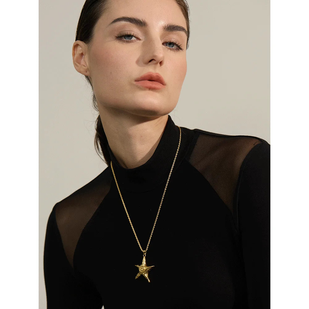 Colar Estrela do Mar em Ouro 18k