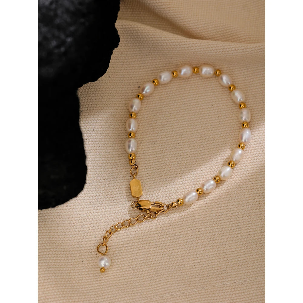 Pulseira Pérolas Naturais de Água Doce