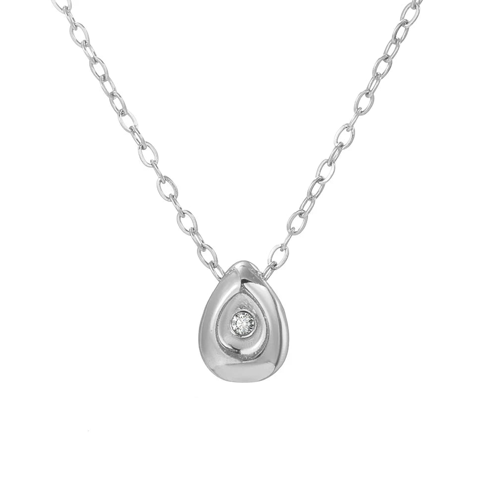Colar Pendente Minimalista Gota D'água