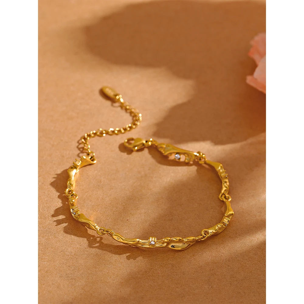 Pulseira Textura Pedra Lascada
