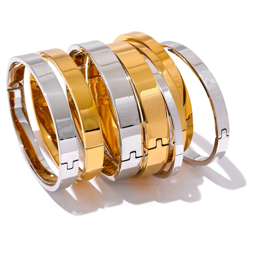 Pulseira Bracelete Liso Minimalista