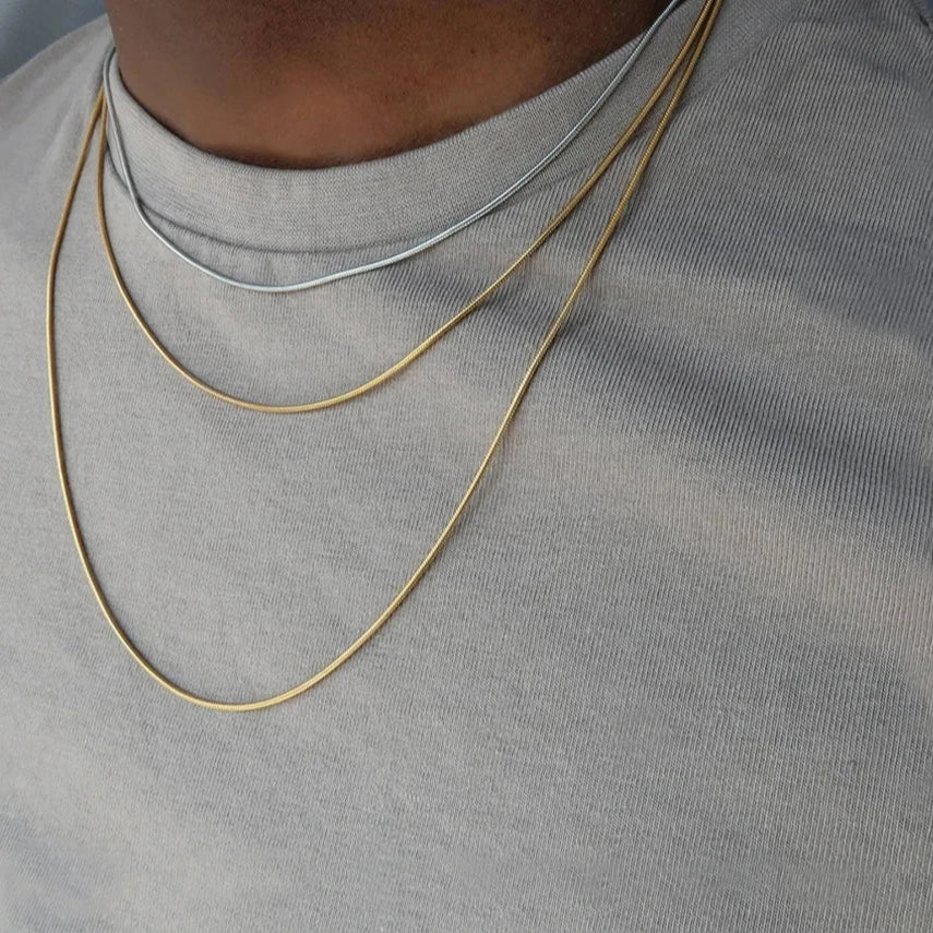 Colar Choker Minimalista Corrente Esférica