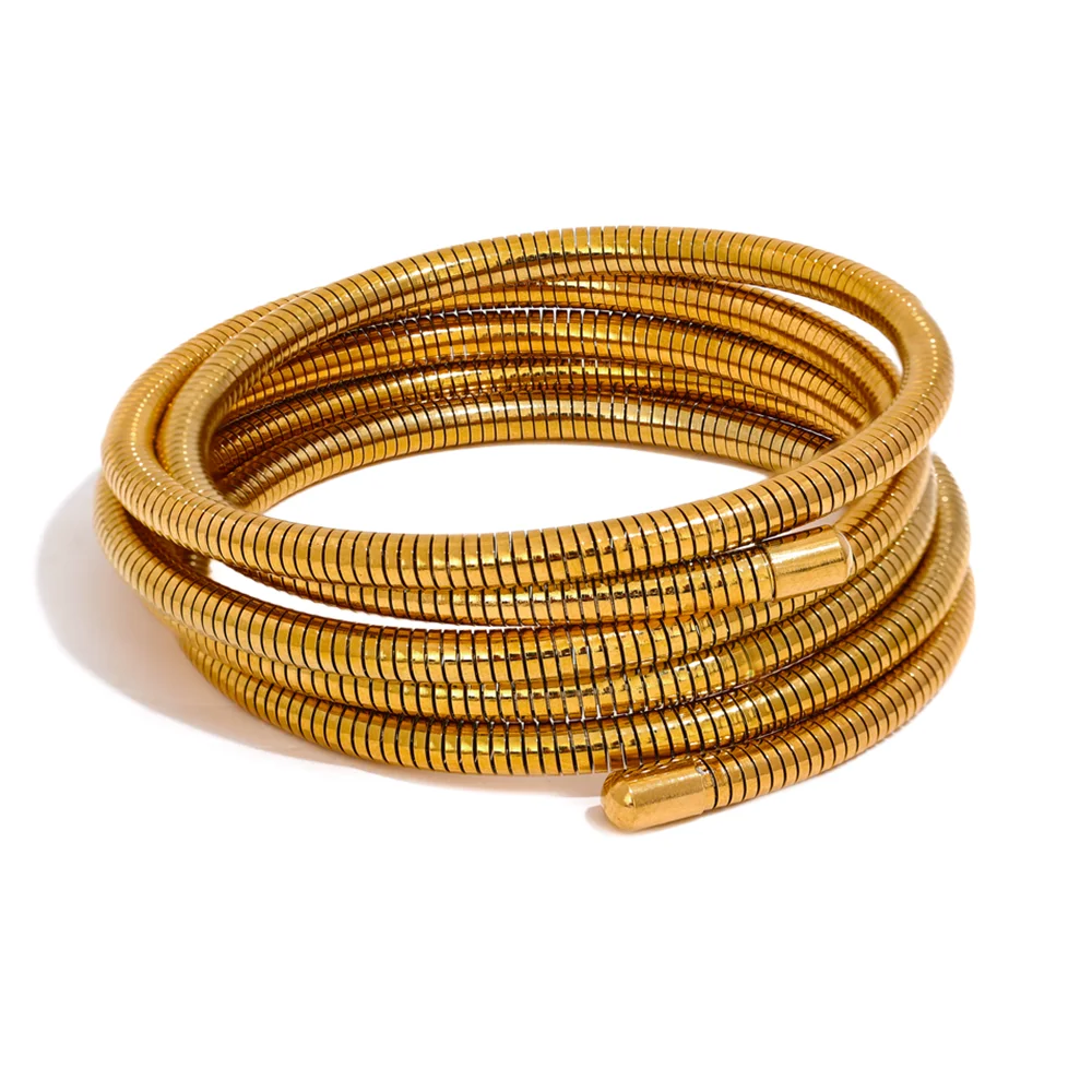 Pulseira Fio Em Camadas Ouro 18k