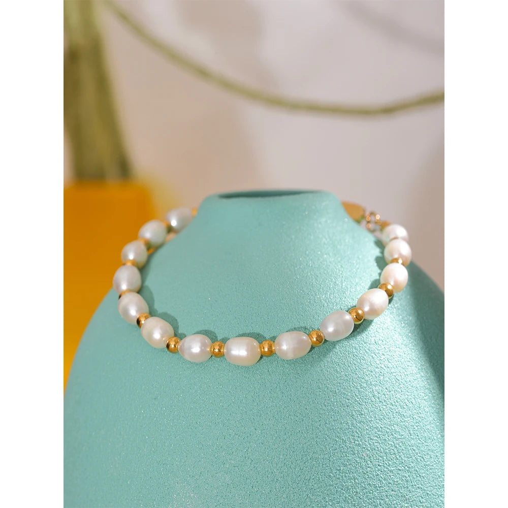 Pulseira Pérolas Naturais de Água Doce
