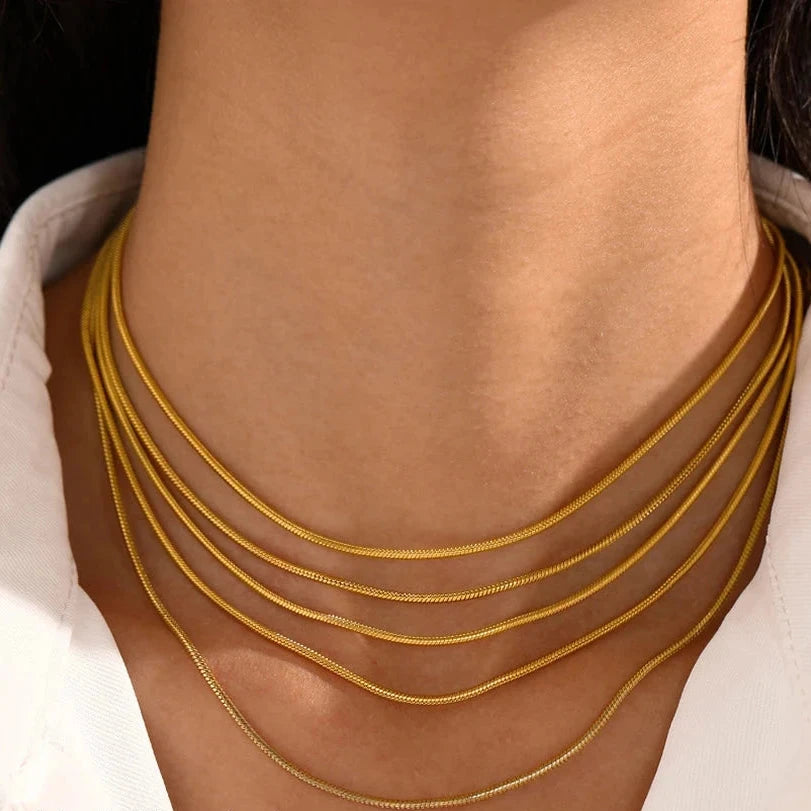 Colar Choker Minimalista Corrente Esférica
