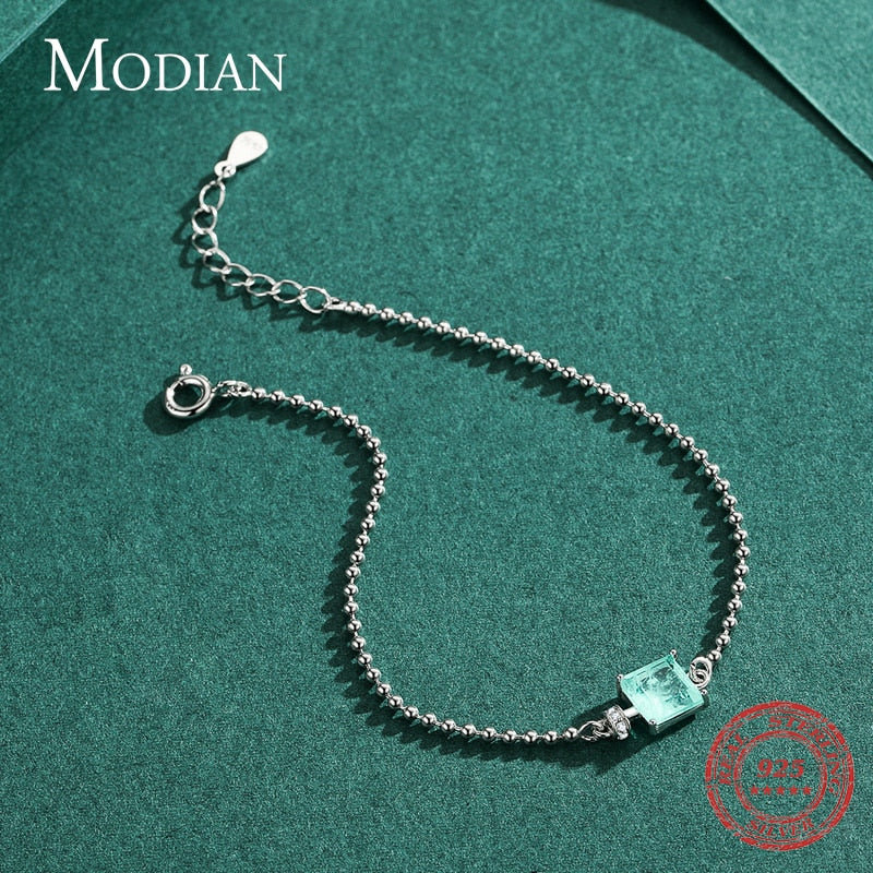 Pulseira Square Turmalina em Prata 925