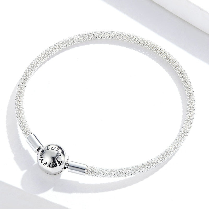 Pulseira Esfera Amor Para Sempre em Prata 925