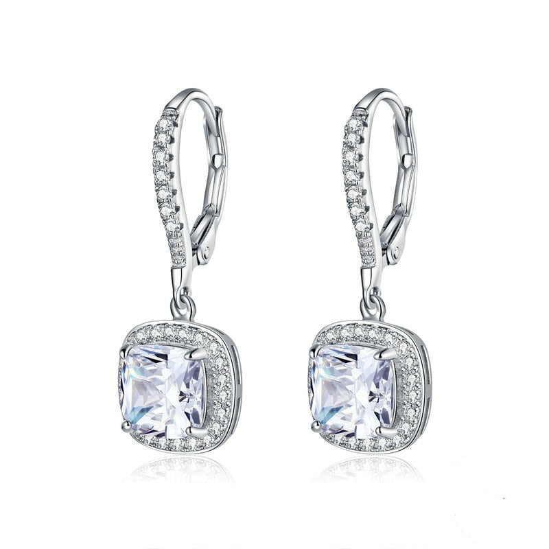 Brinco Sterling Zircônia em Prata 925