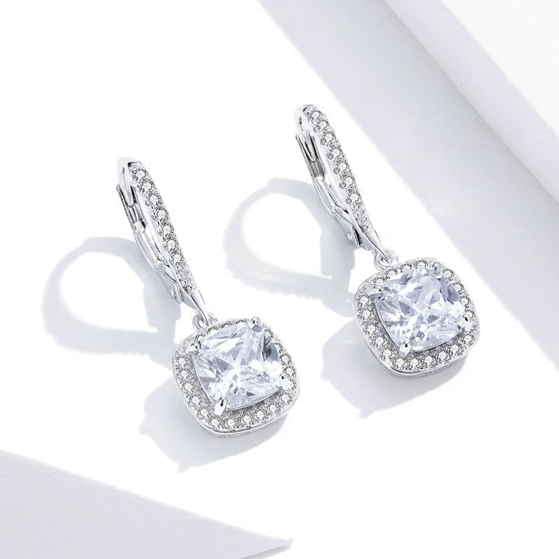 Brinco Sterling Zircônia em Prata 925
