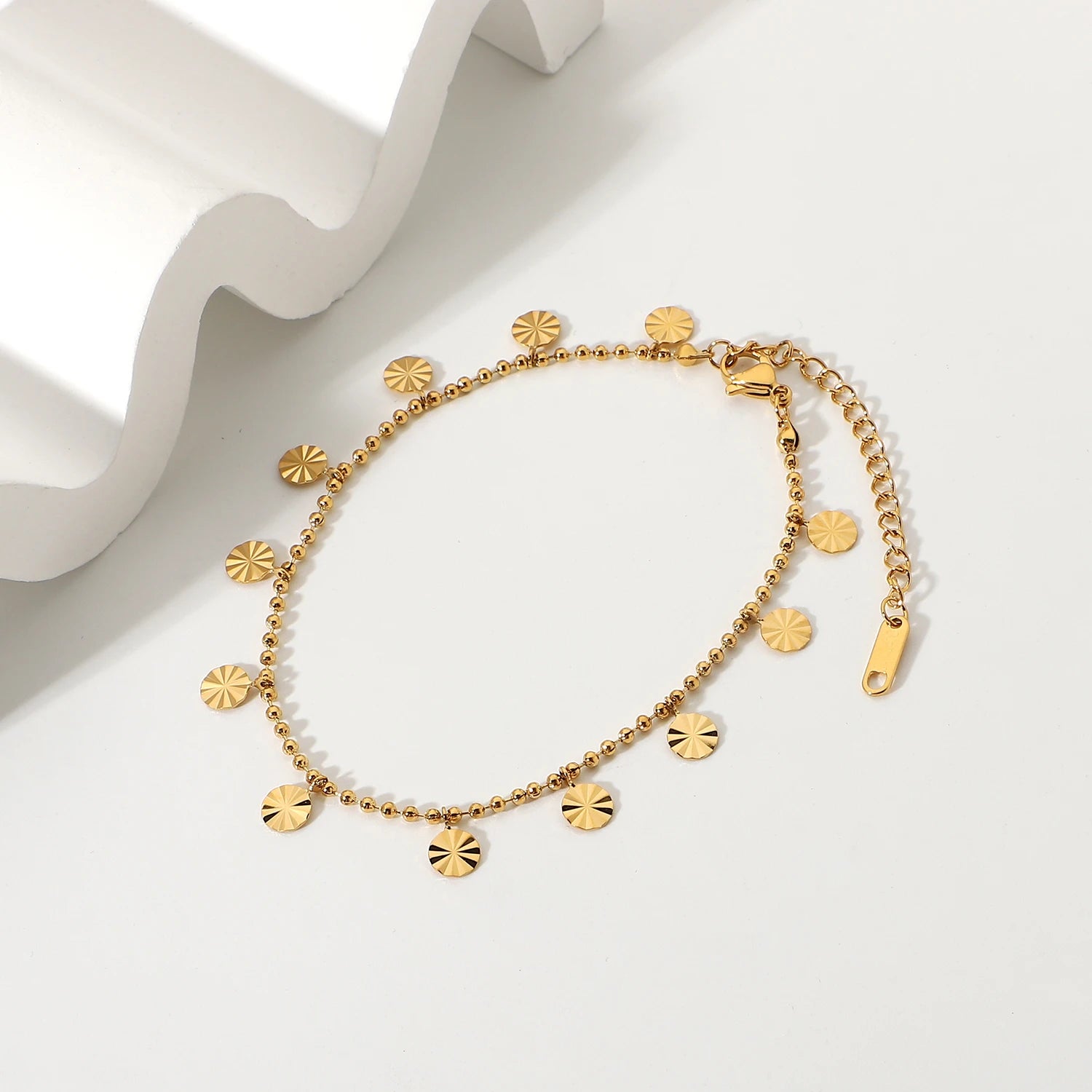 Pulseira Esferas Texturizadas Minimalista