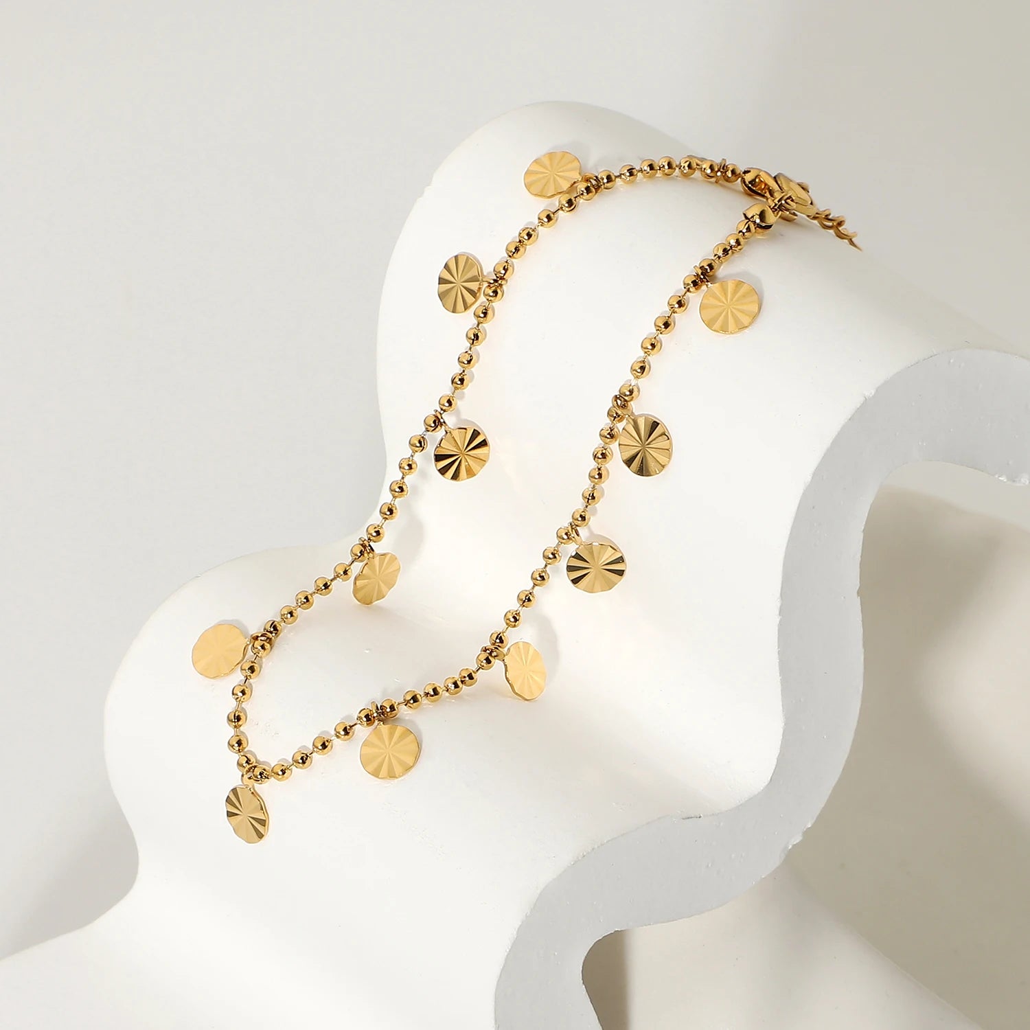Pulseira Esferas Texturizadas Minimalista