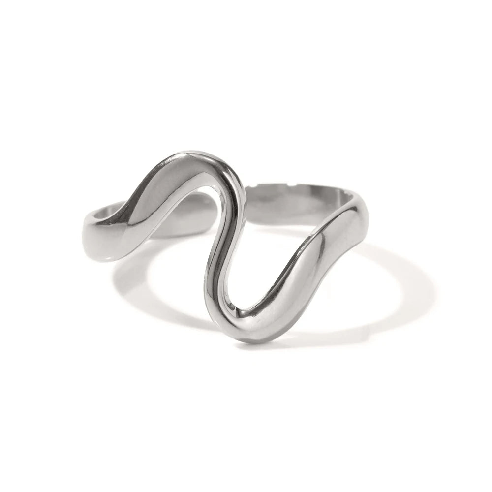 Anel Minimalista Wave