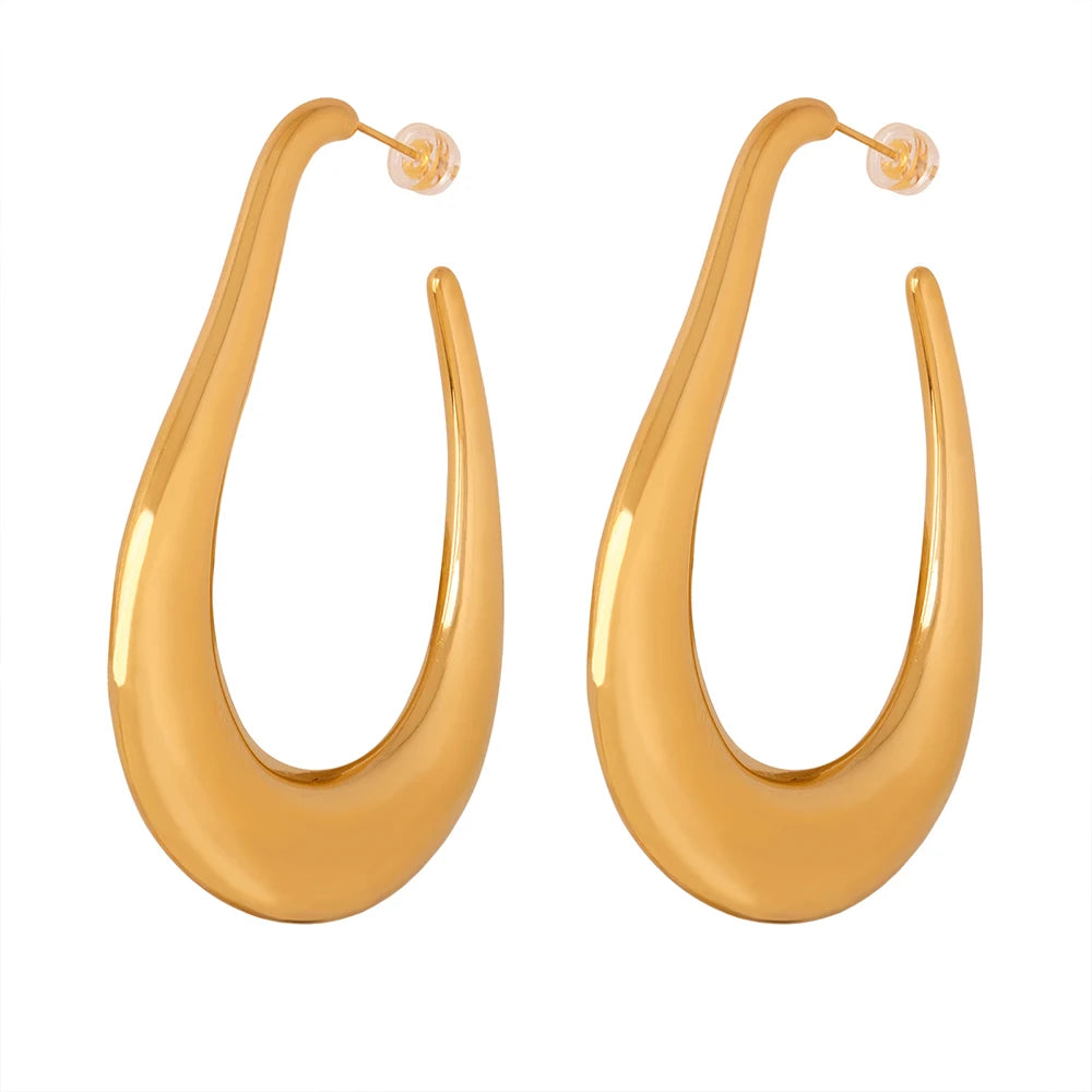 Brinco em Ouro 18k Argola Orgânica