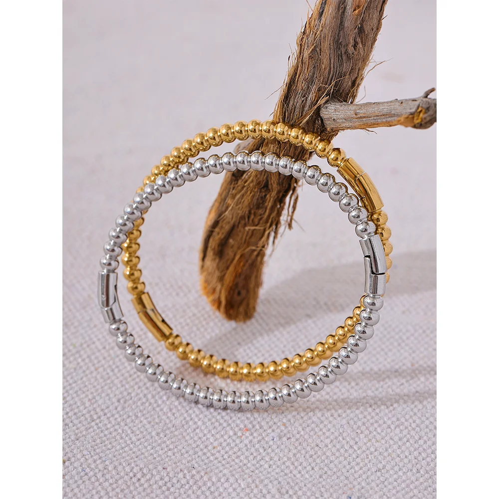 Pulseira Bracelete Esferas Polidas