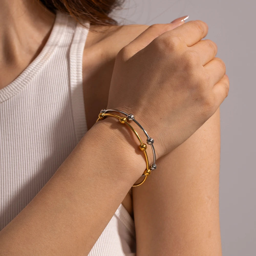 Bracelete Esferas Minimalistas