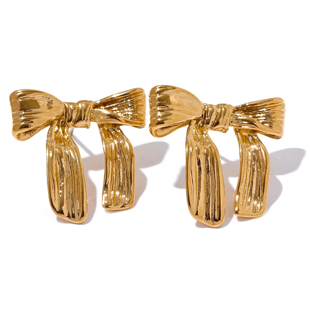 Brinco em Ouro 18k Laço Delicado