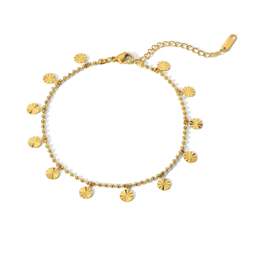 Pulseira Esferas Texturizadas Minimalista