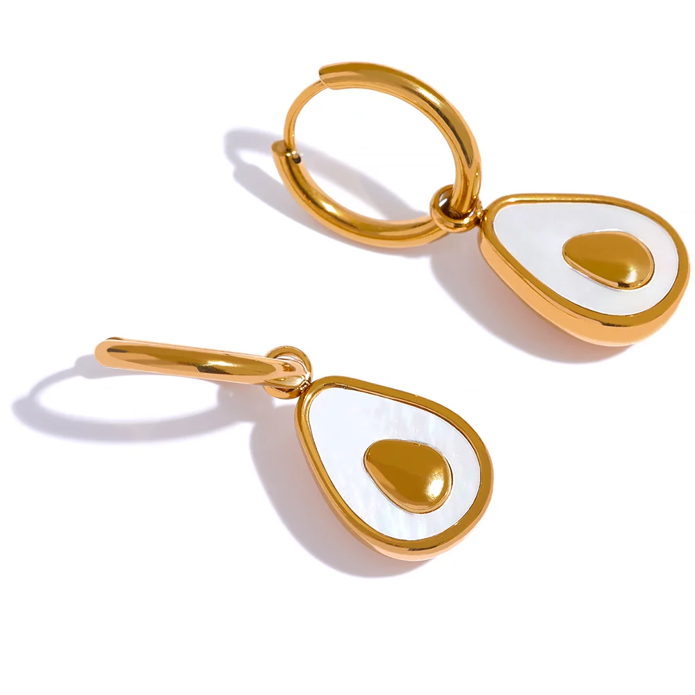 Brinco em Ouro 18k Abacate