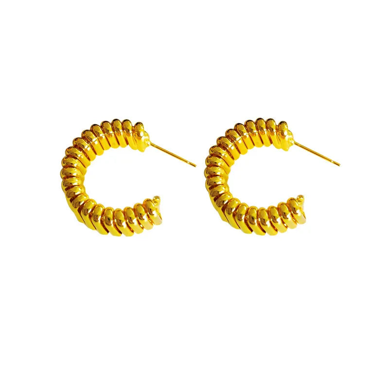 Brinco Argola Camadas Moderno