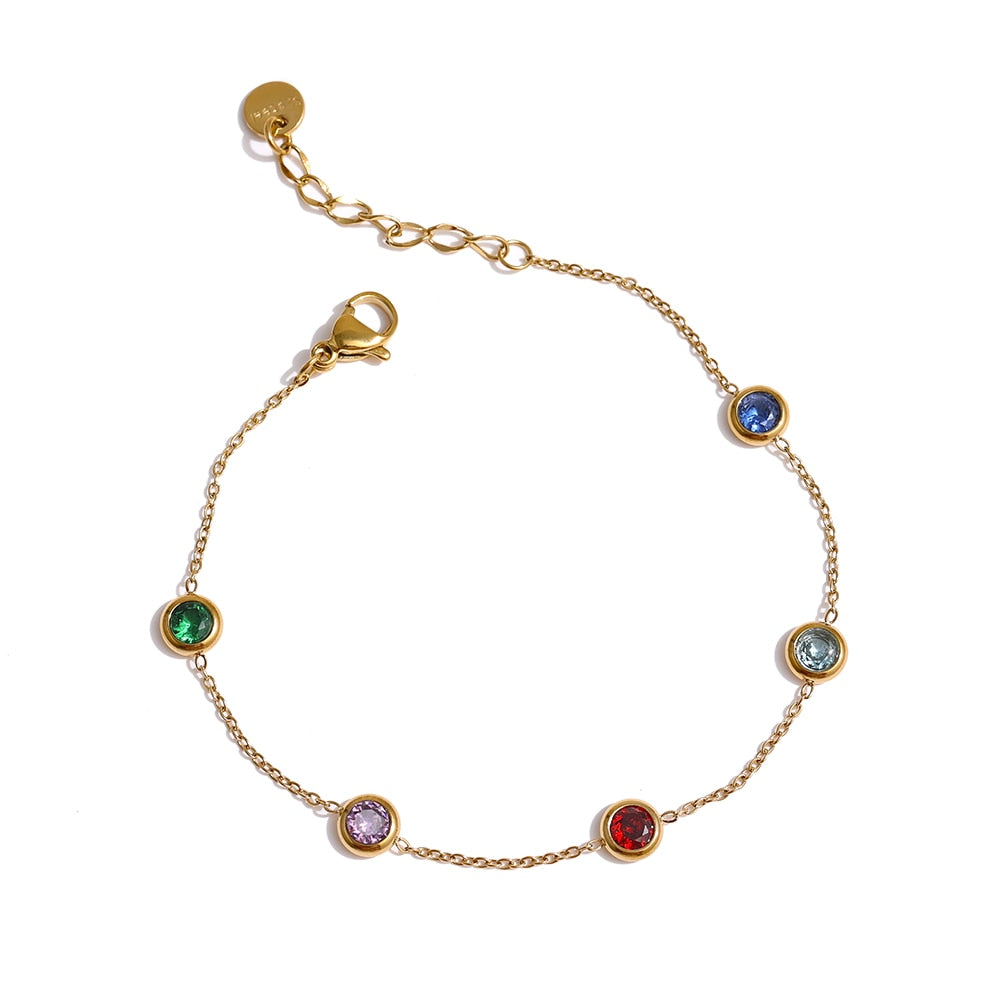 Pulseira Zircônia Circulares Vertti