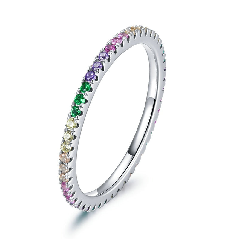 Anel Aparador Multicolor em Prata 925